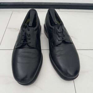 Mens FLORSHEIM Leather Dress Shoes | Black | Size 8.5
